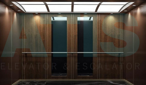 کابین آسانسور مدرن چوبی
